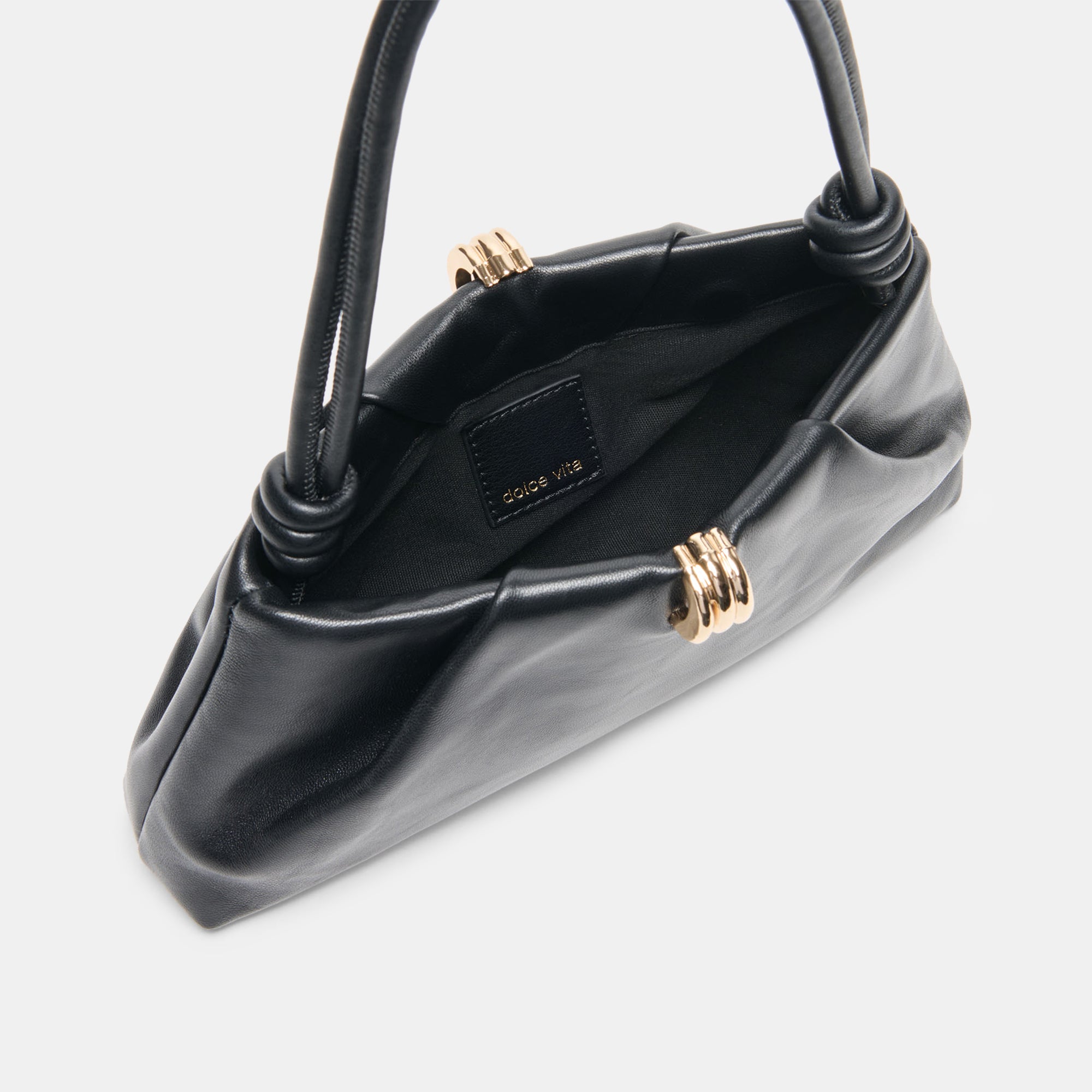 RAVEL SHOULDER BAG BLACK LEATHER