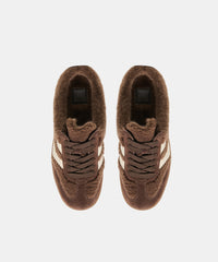 MERIT SLIDE PLUSH SNEAKERS DK BROWN PLUSH