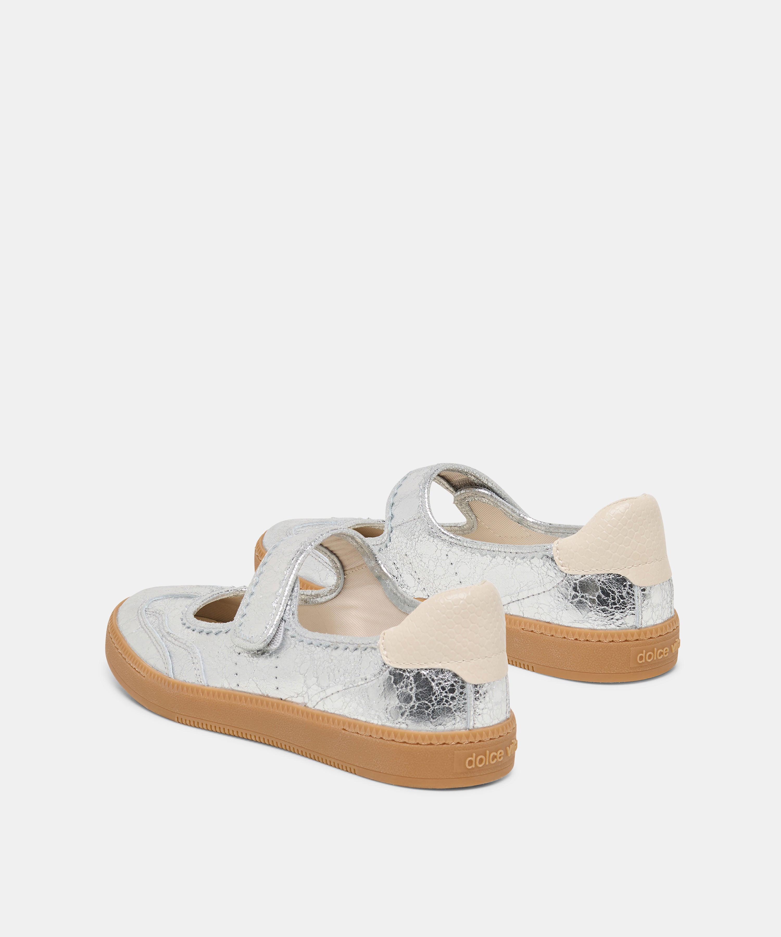 NANET SNEAKERS SILVER LEATHER