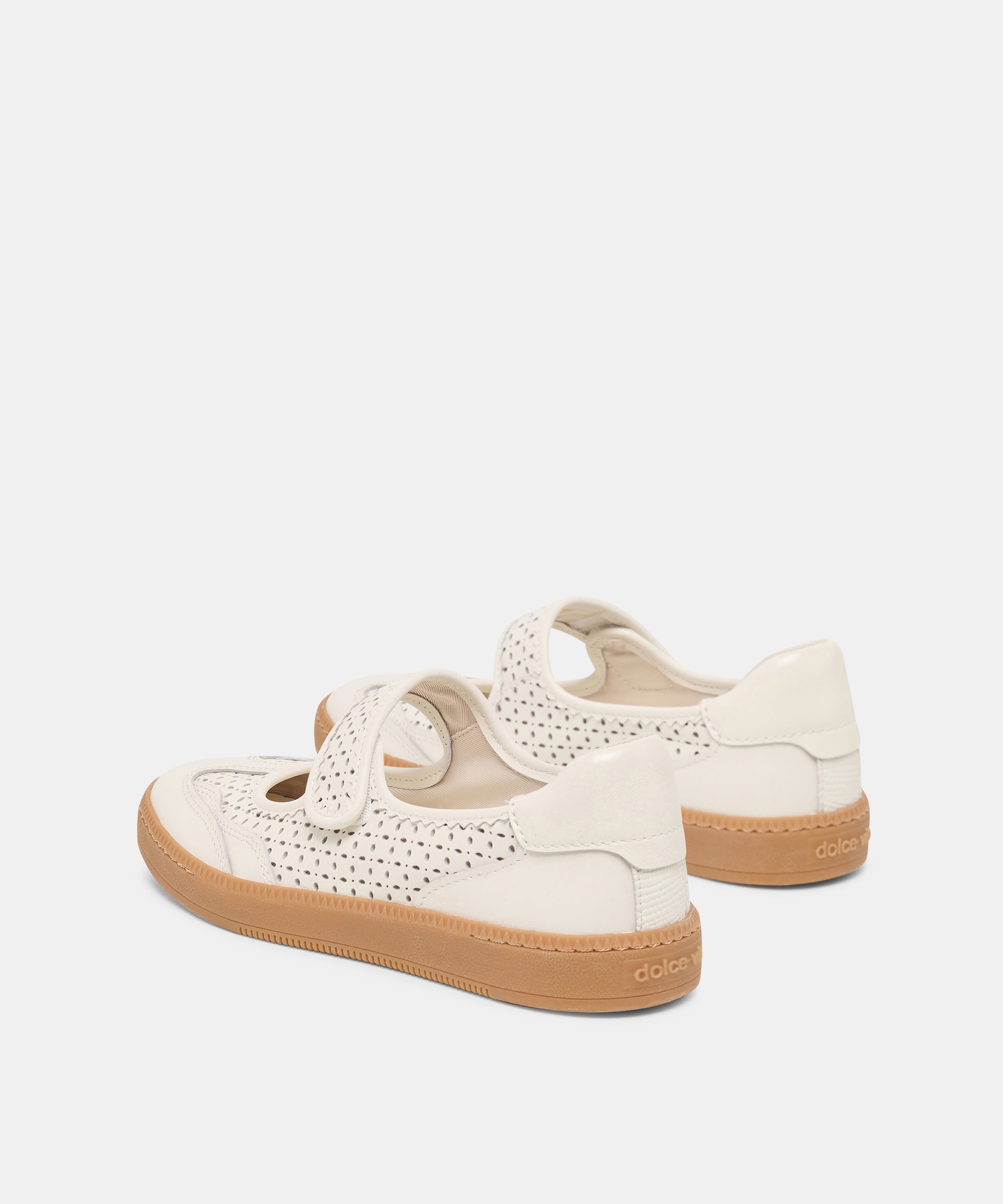 NANET SNEAKERS WHITE PERFORATED LEATHER
