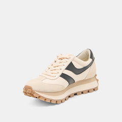 TRESA SNEAKERS WHITE BLACK LEATHER