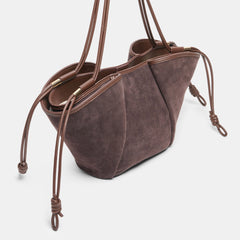 MARO TOTE CHOCOLATE SUEDE