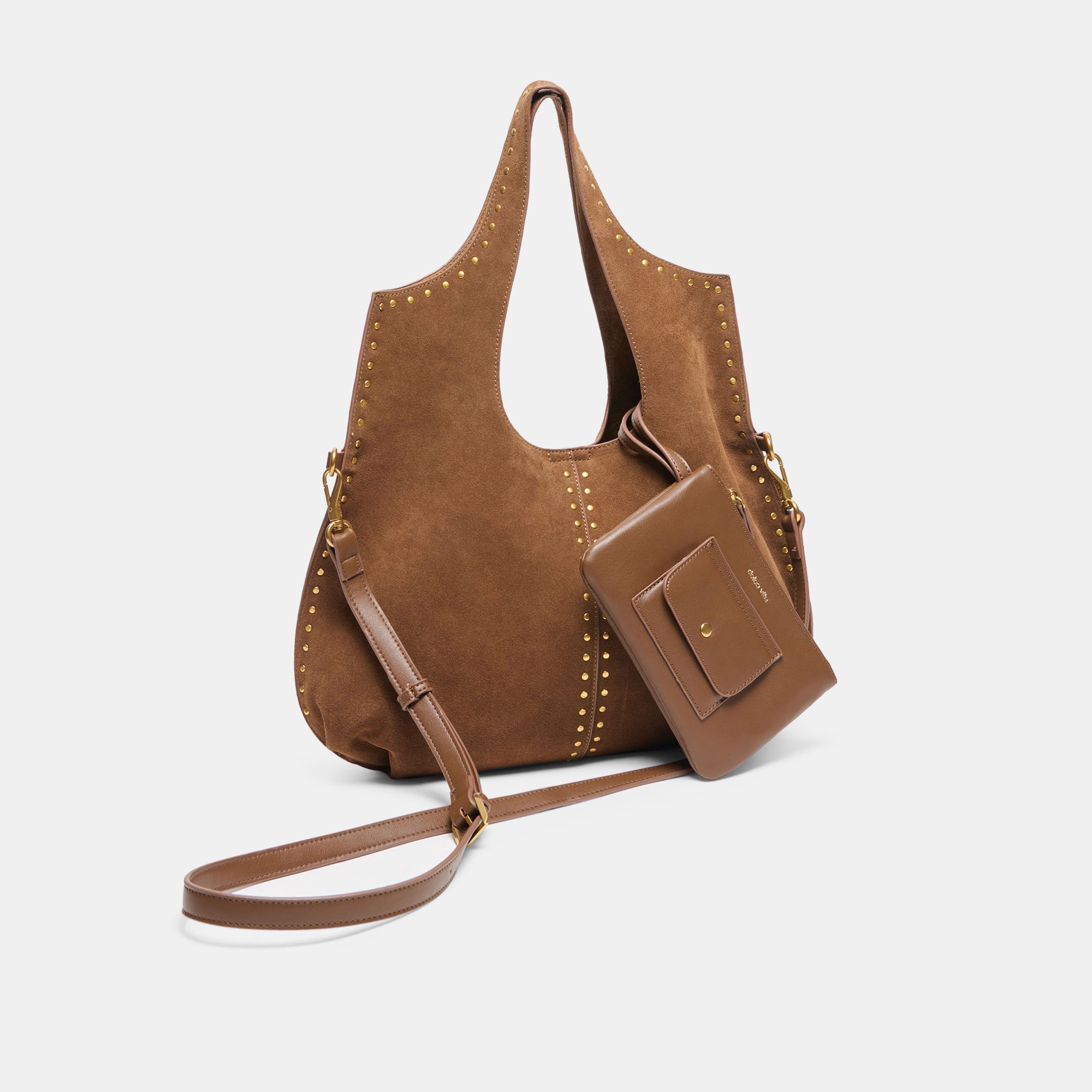SONORA TOTE MID BROWN SUEDE